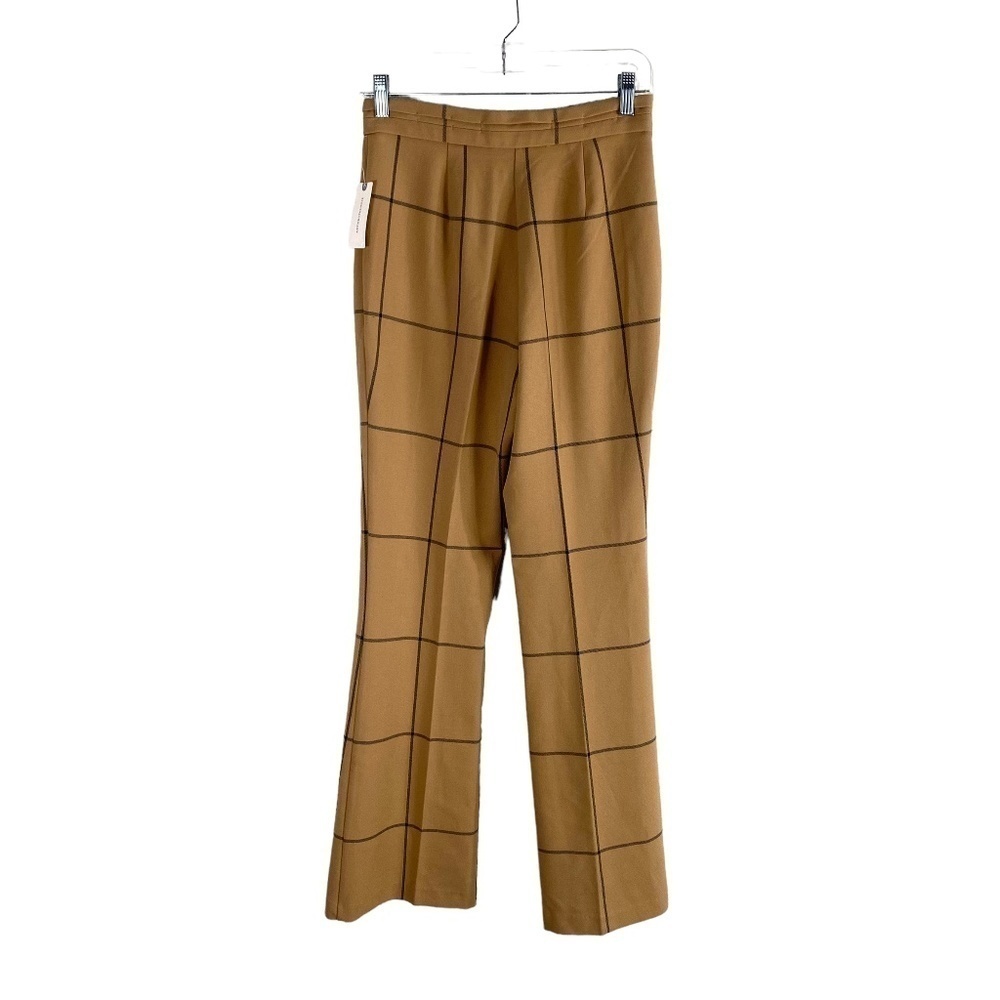Anthropologie Sable Windowpane Trouser Pant SZ 0 NEW NWT - Picture 7 of 7